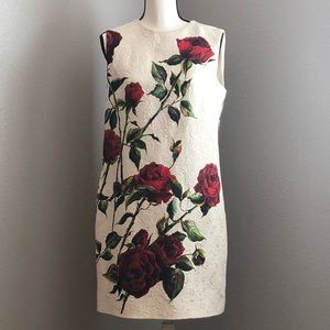Dolce and Gabbana Rose Floral Sheath Dress